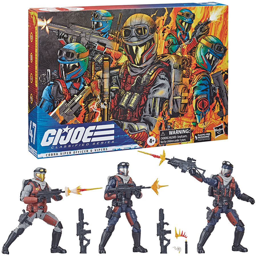 GI Joe Classified Series Cobra Viper Officer And Vipers 6-Inch Action Figure Case