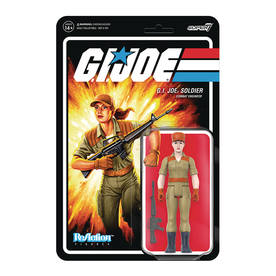 GI Joe ReAction Figure Wave 3 - Female Soldier Pony M16 Pink