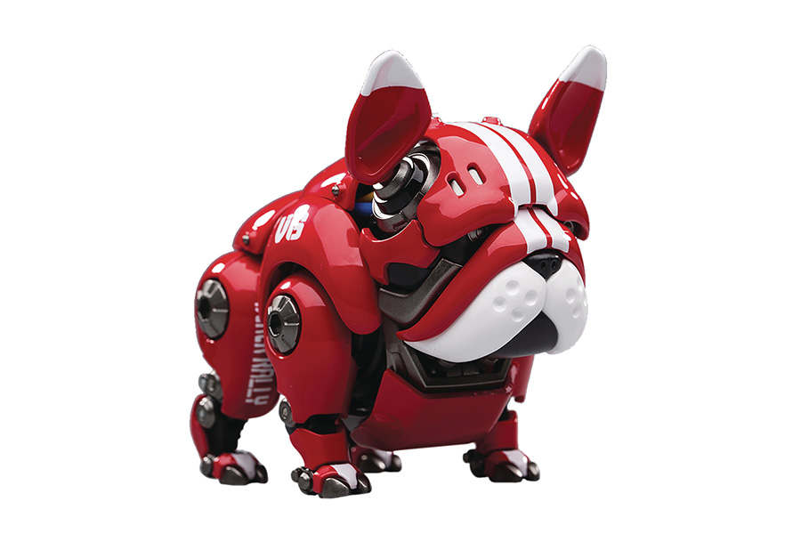 Mecha-Bulldog Action Figure - Red