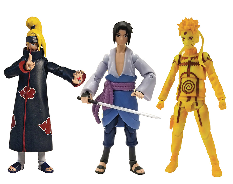 Naruto Shippuden 4-Inch Poseable Action Figure Series 3 Assortment Case