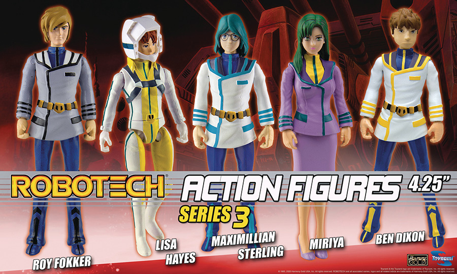 Robotech Poseable 4-Inch Action Figure Series 3 Assortment Case