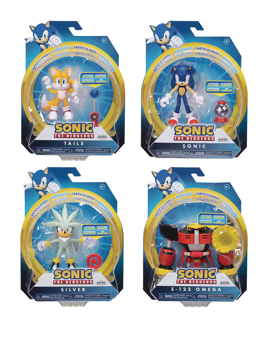 Sonic The Hedgehog Articulated 4-Inch Action Figure Wave 7 Assortment Case