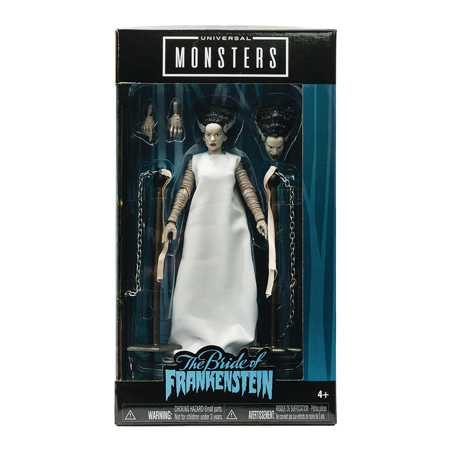 Universal Monsters Bride Of Frankenstein 6-Inch Die-Cast Action Figure
