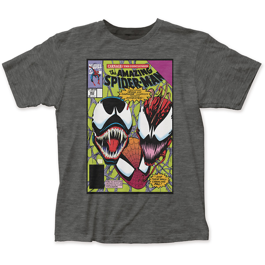Spider-Man Carnage Conclusion Previews Exclusive Charcoal T-Shirt Large