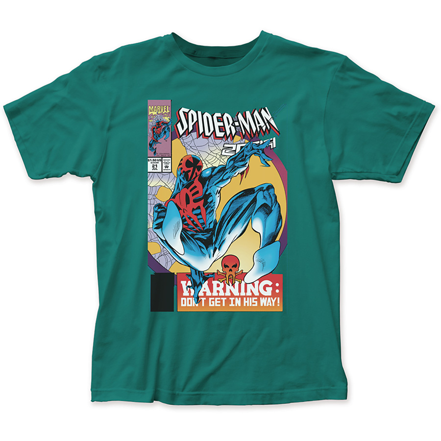 Spider-Man 2099 Dont Get In His Way Previews Exclusive Kelly Green T-Shirt Large