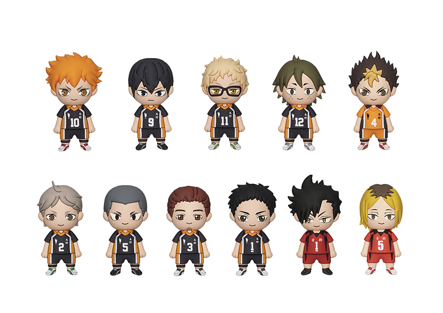 Haikyuu 3D Foam Bag Clip Blind Mystery Box 24-Piece Display