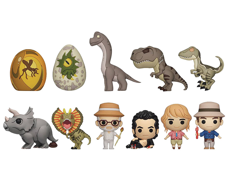 Jurassic Park Retro 3D Foam Bag Clip Blind Mystery Box