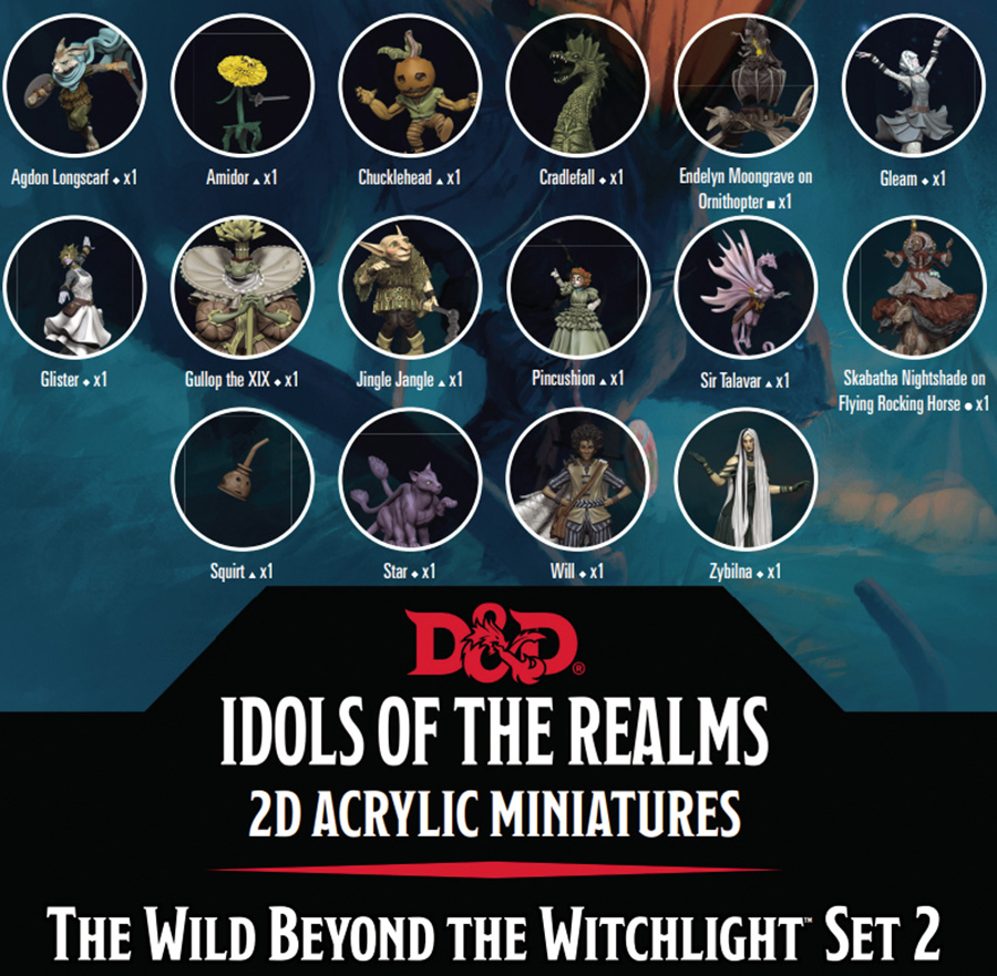 Dungeons & Dragons Icons Of The Realms Wild Beyond The Witchlight 2D Idols Set 2