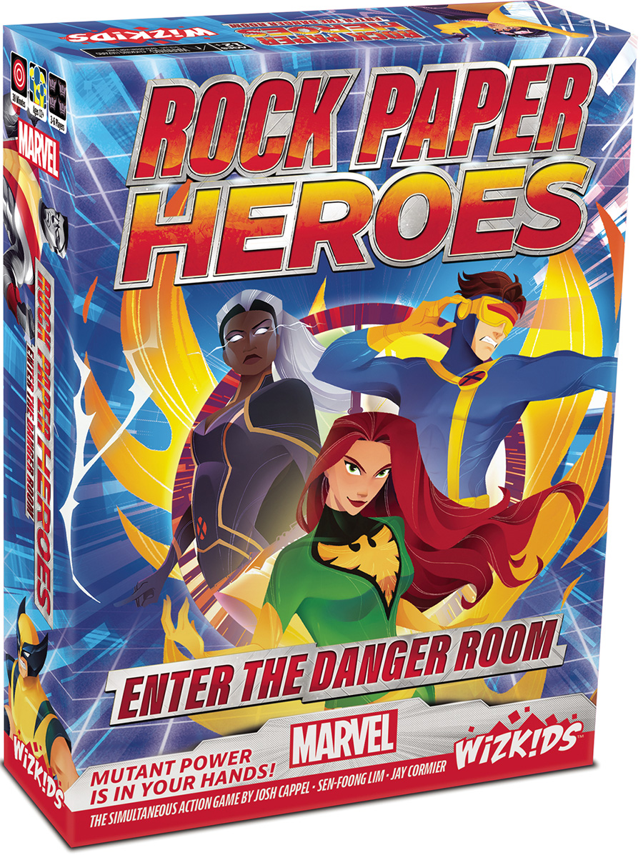 Marvel Rock Paper Heroes Enter The Danger Room Board Game