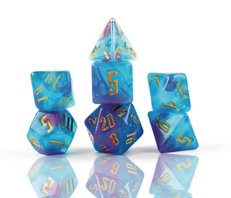 Sirius RPG Dice Set - Cerulean Nebula