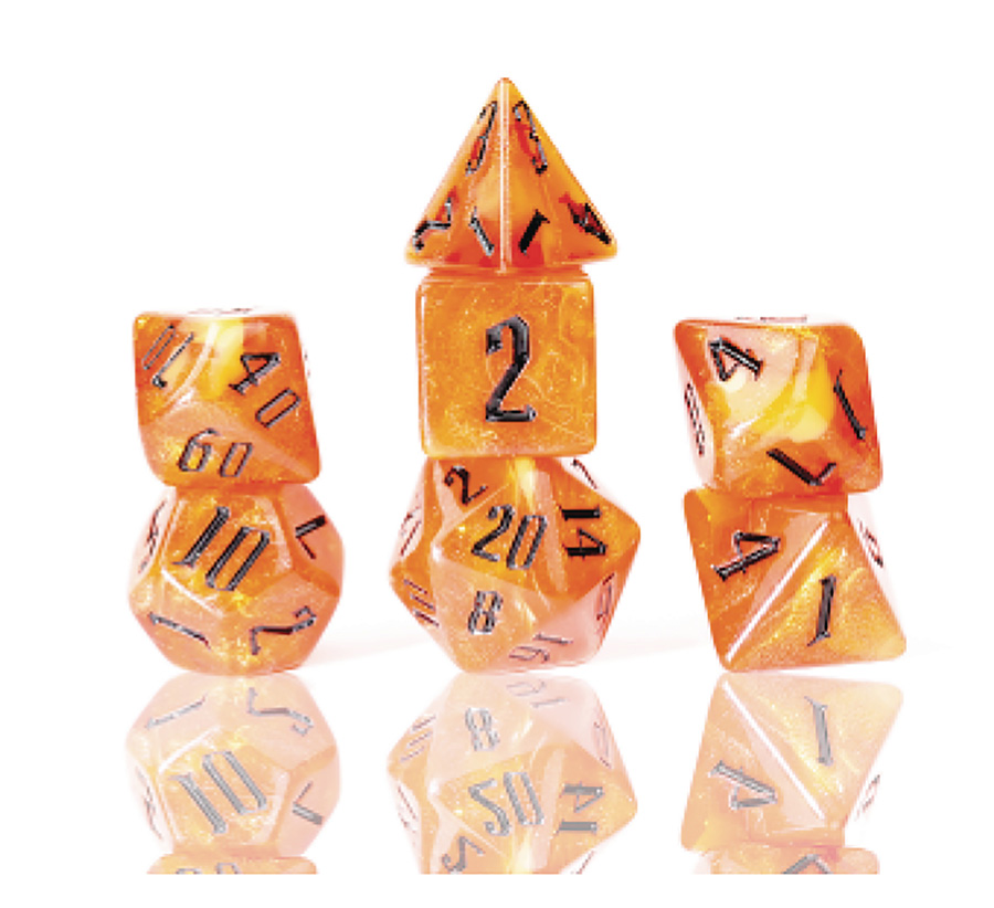 Sirius RPG Dice Set - Fire Nebula