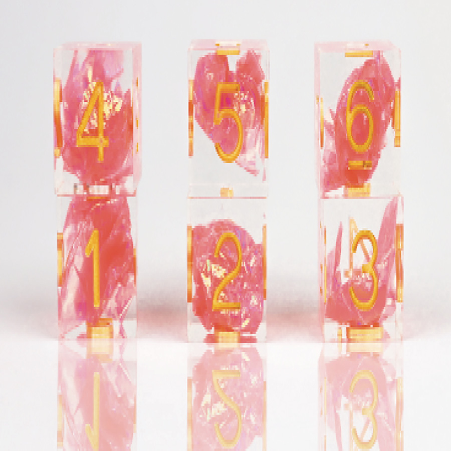 Sirius Sharp Flamingo D6 Dice Set