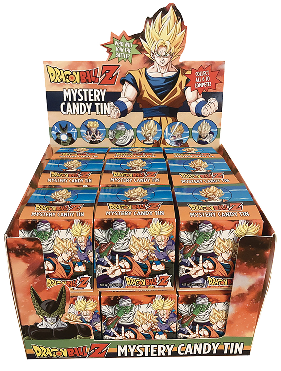 Dragon Ball Z Mystery Candy Tin 18-Count Display