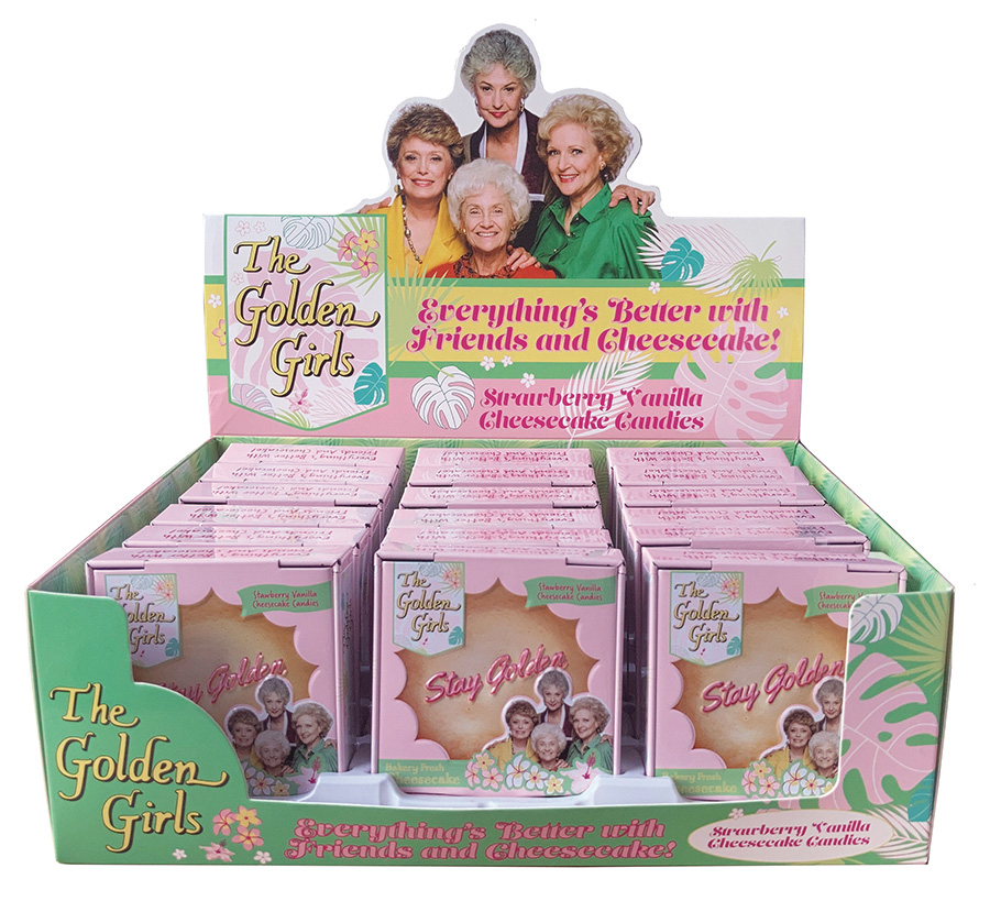 Golden Girls Everythings Better With Cheesecake Scented Candle 12-Count Display
