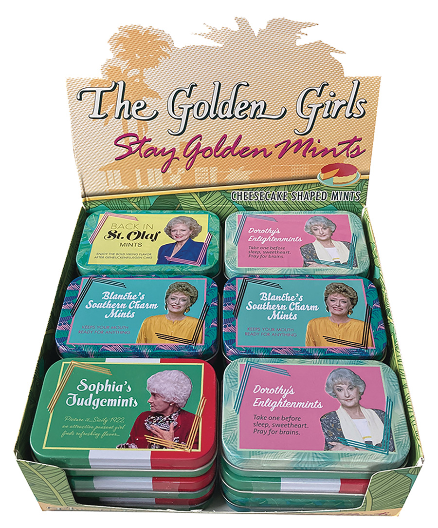 Golden Girls Stay Golden Mints Candy Tin 18-Count Display