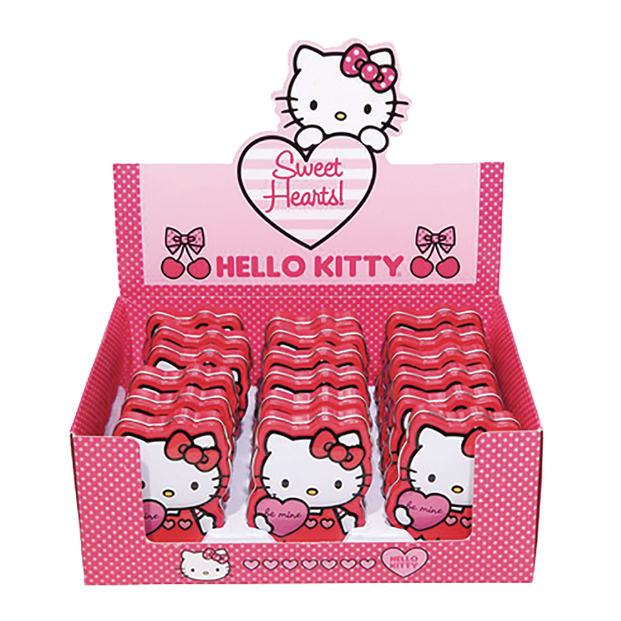 Hello Kitty Sweet Hearts Candy Tin 18-Count Display