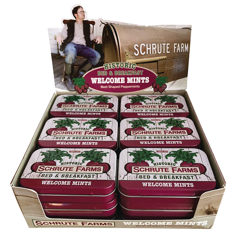 Office Schrute Farms Welcome Mints Candy Tin