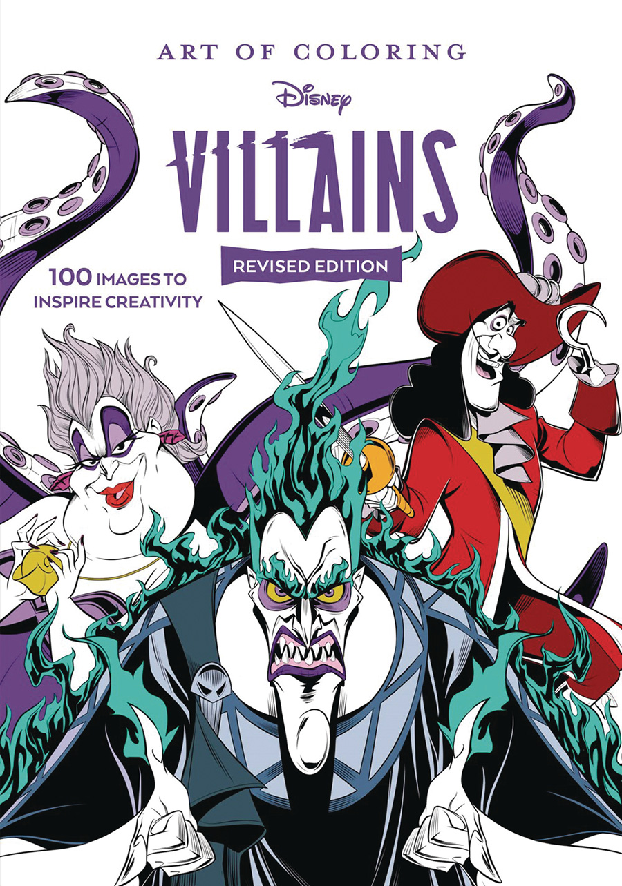 Art Of Coloring Disney Villains Revised Edition TP