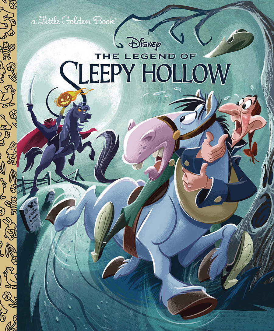Disney Classic Legend Of Sleepy Hollow Little Golden Book HC