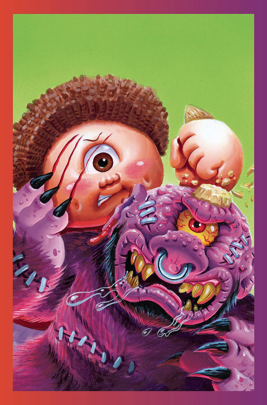 Madballs vs Garbage Pail Kids #1 Cover I Incentive Joe Simko Trading Card Card Stock Virgin Cover