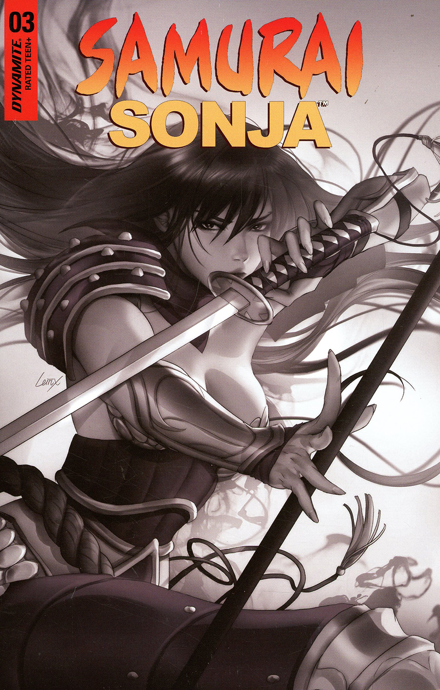 Samurai Sonja #2 Cover F Incentive Lesley Leirix Li Black & White Cover