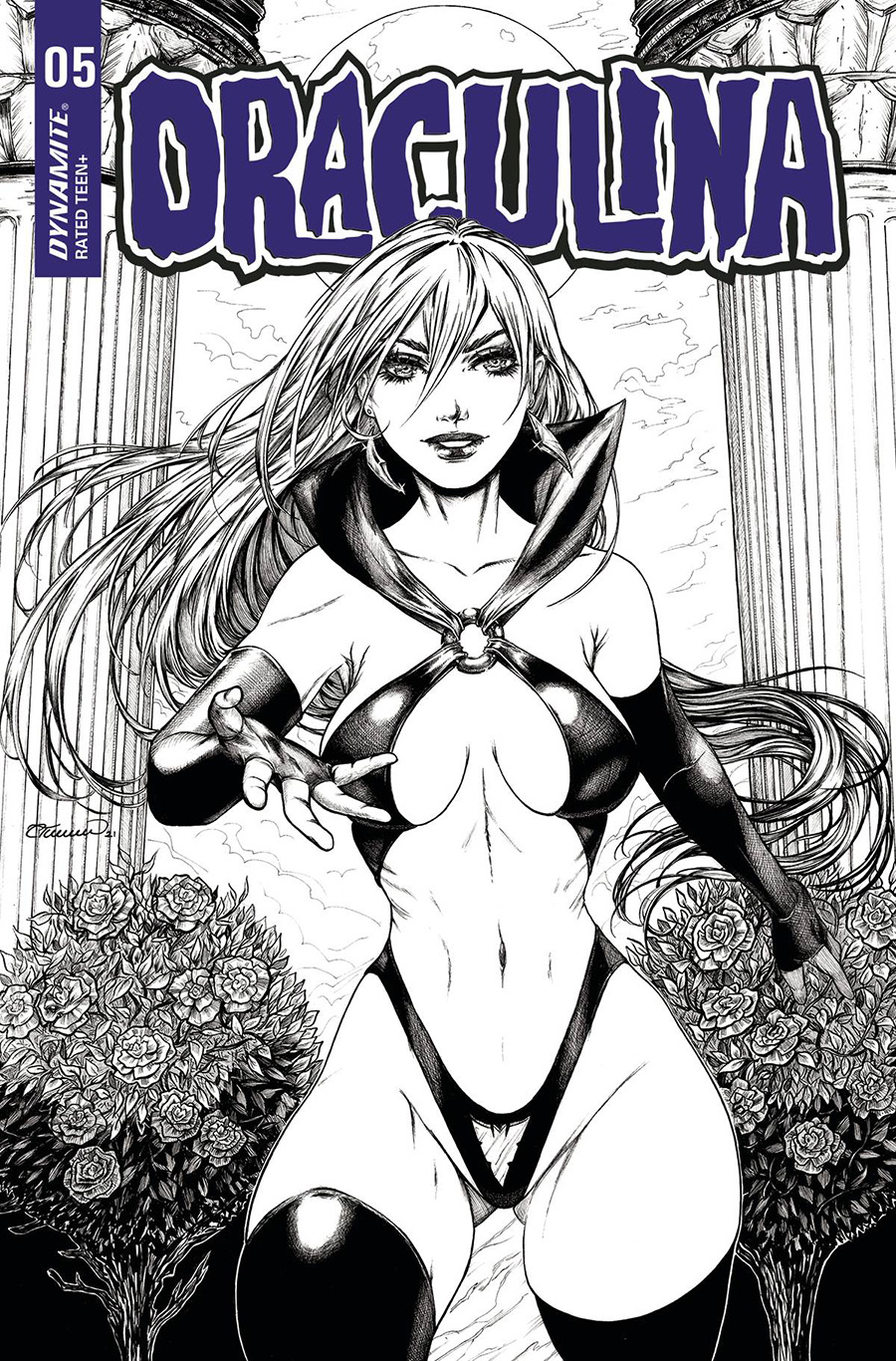 Draculina #5 Cover H Incentive Collette Turner Black & White Cover
