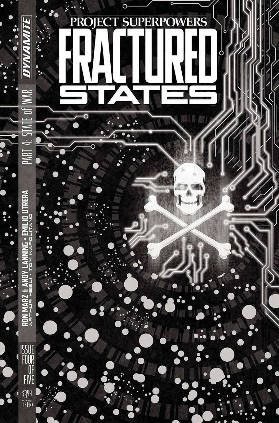 Project Superpowers Fractured States #4 Cover F Incentive Rus Wooton Black & White Cover