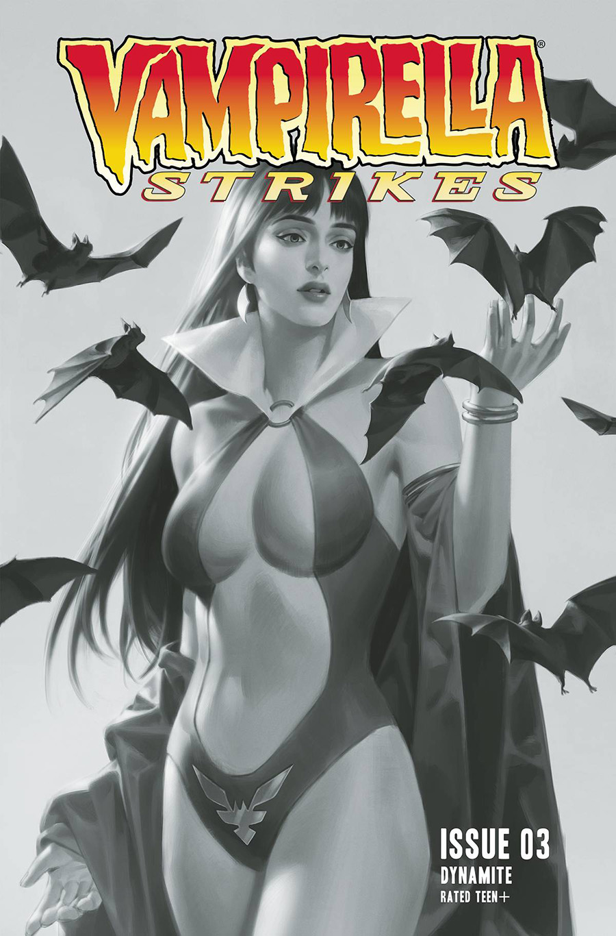 Vampirella Strikes Vol 3 #3 Cover I Incentive Junggeun Yoon Black & White Cover