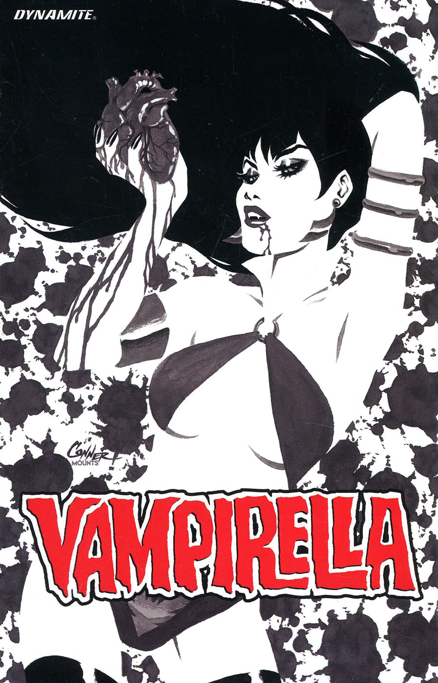 Vampirella Ascending Evil Special Edition Cover D Amanda Conner Black & White Cover