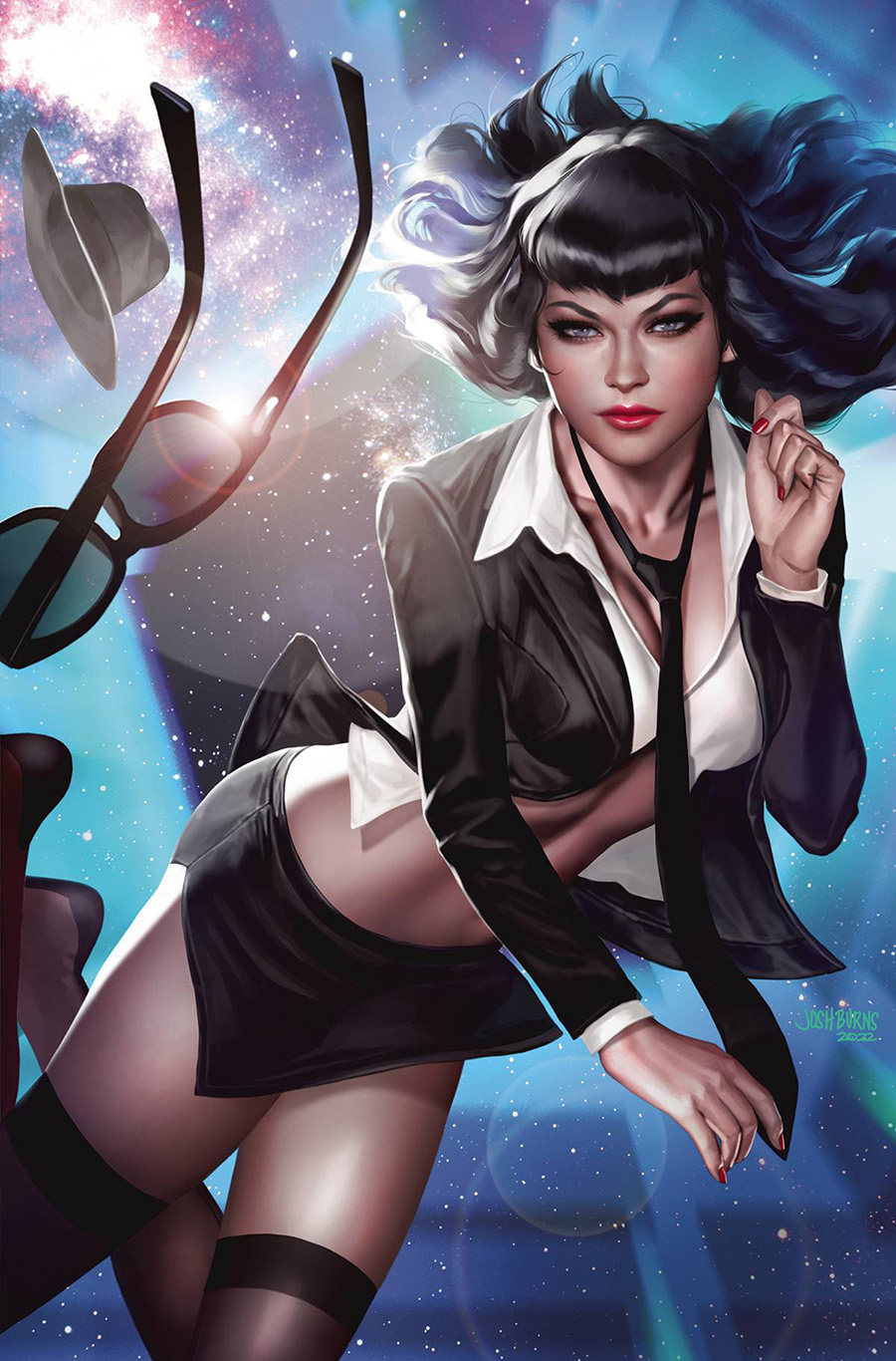 Bettie Page Alien Agenda #5 Cover L Limited Edition Josh Burns Virgin Cover
