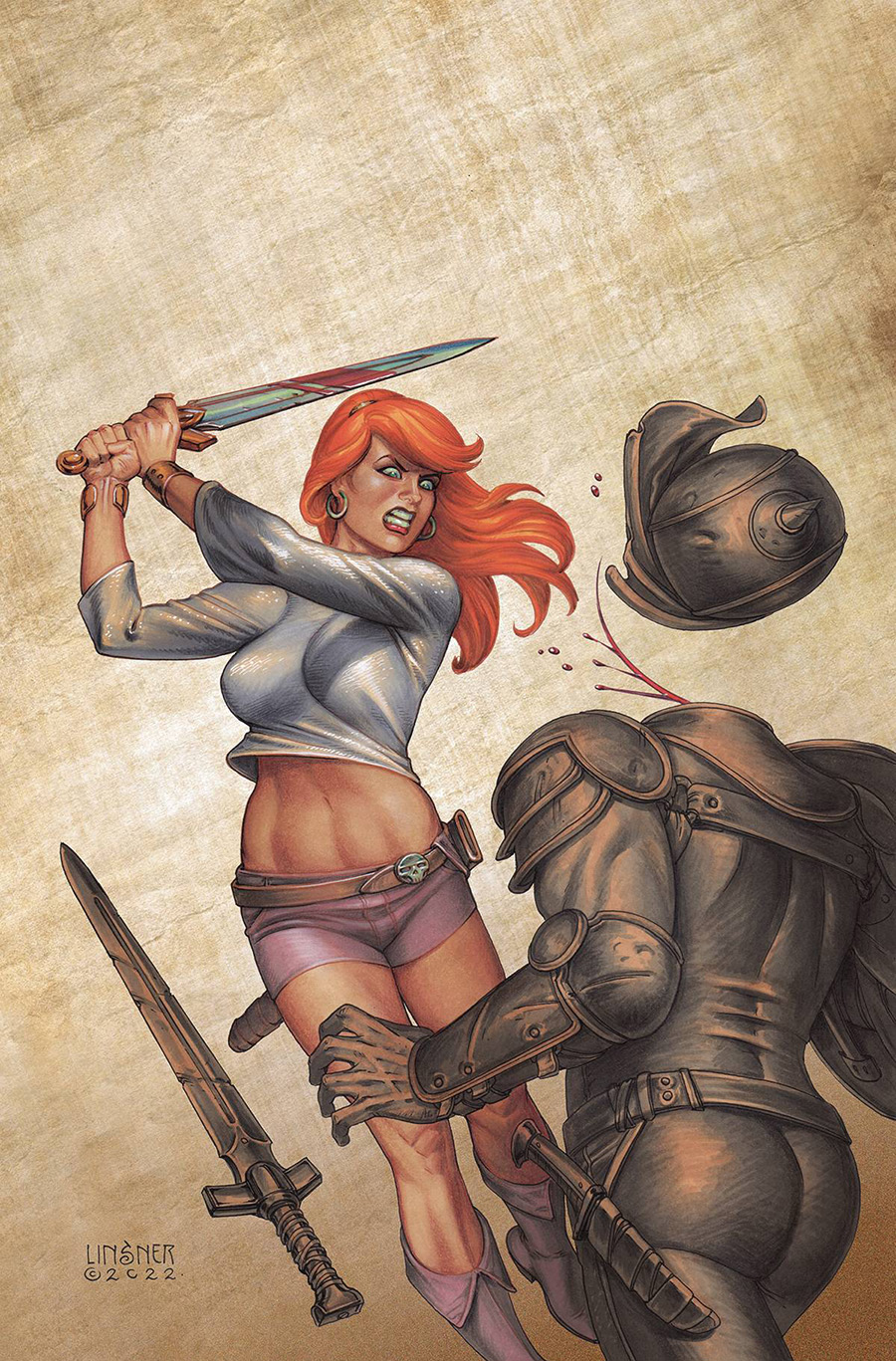 Immortal Red Sonja #4 Cover K Limited Edition Joseph Michael Linsner Virgin Cover