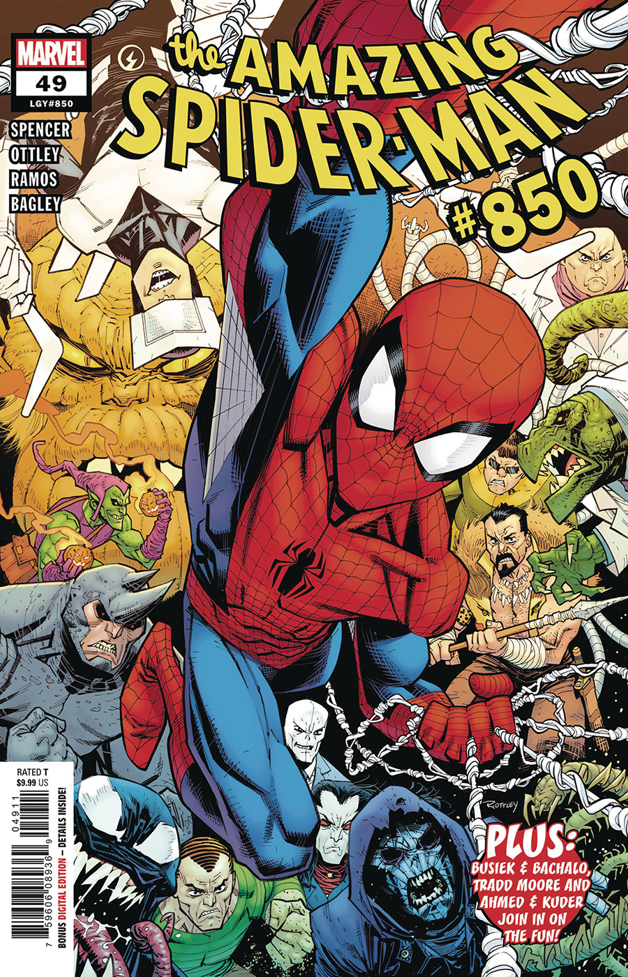 Amazing Spider-Man Vol 5 #49 Cover V DF Signed By Ryan Ottley (#850)