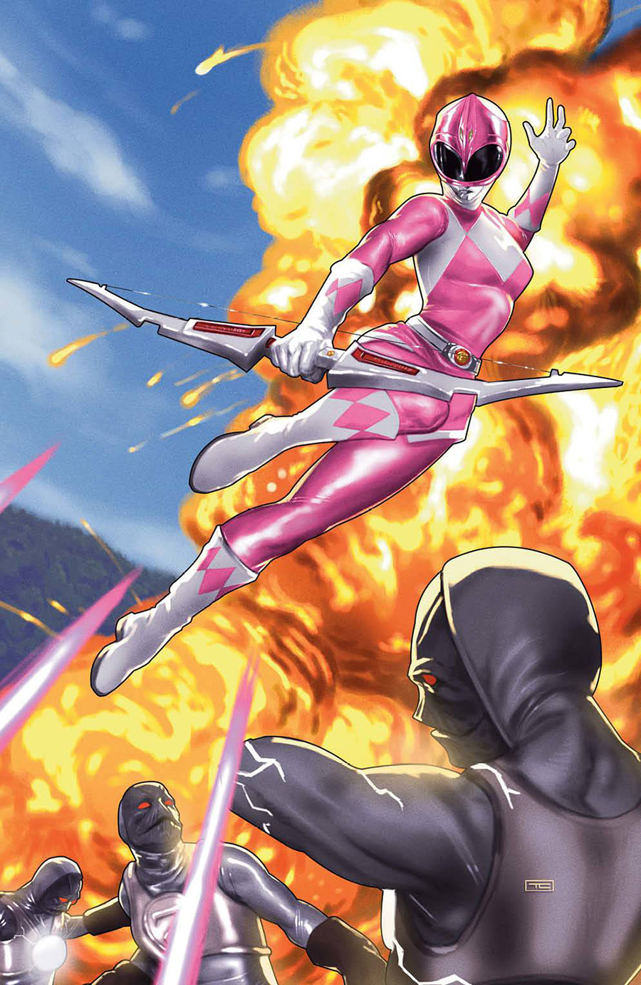 Mighty Morphin #21 Cover G Incentive Taurin Clarke Reveal Virgin Cover