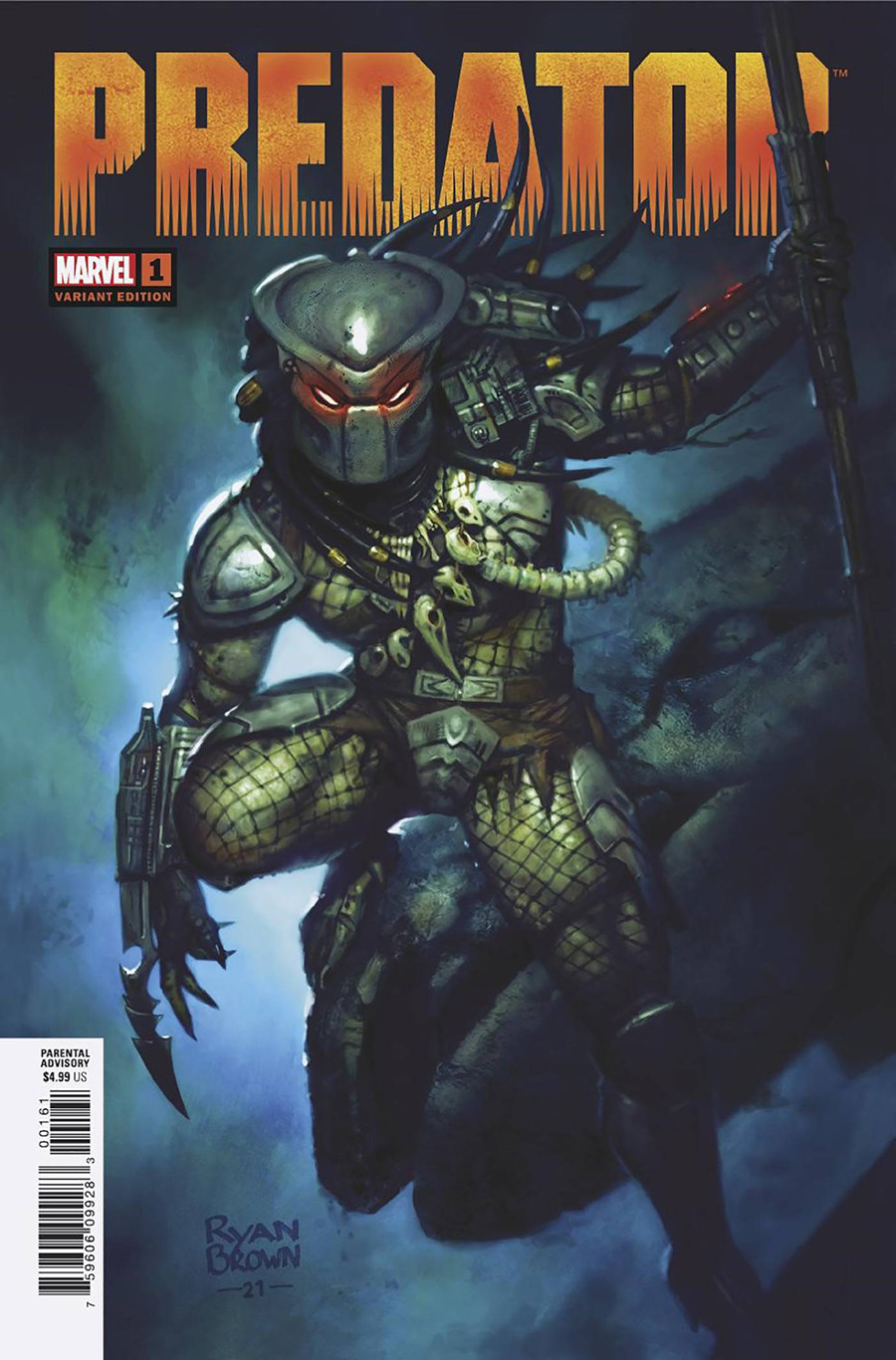 Predator Vol 3 #1 Cover H Incentive Ryan Browne Variant Cover