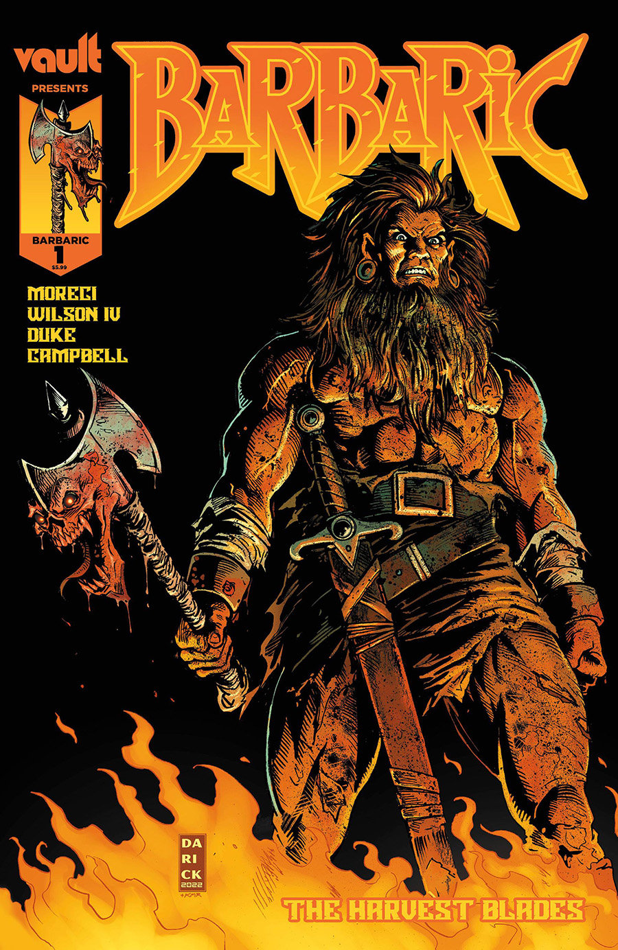 Barbaric Harvest Blades #1 (One Shot) Cover H Incentive Darick Robertson Variant Cover