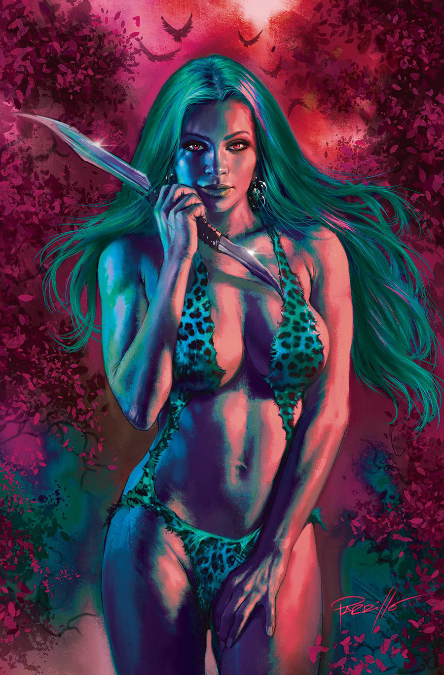 Sheena Queen Of The Jungle #6 Cover Q Incentive Lucio Parrillo Ultraviolet Virgin Cover