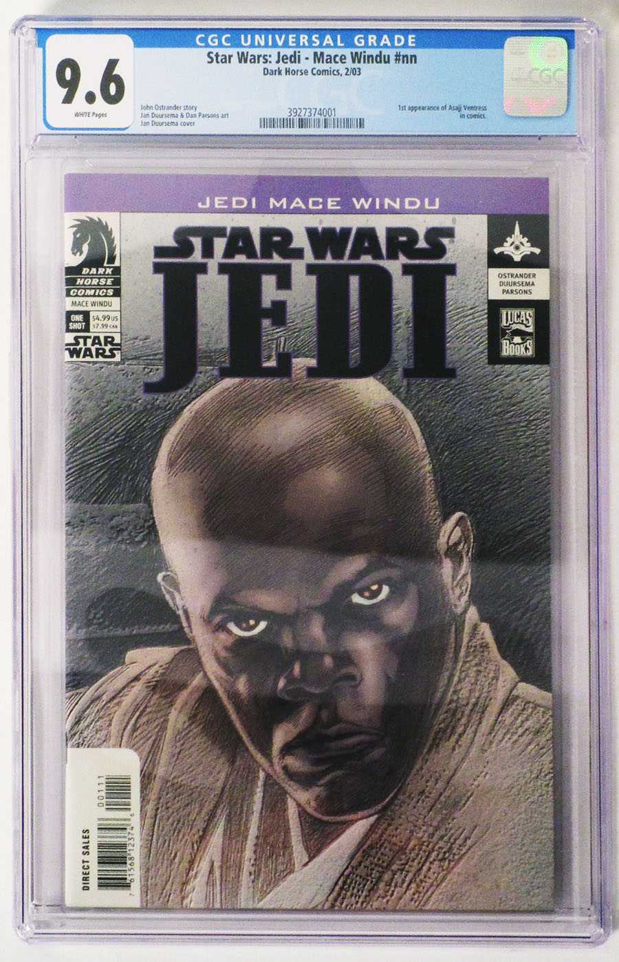 Star Wars Jedi Mace Windu One Shot CGC 9.6