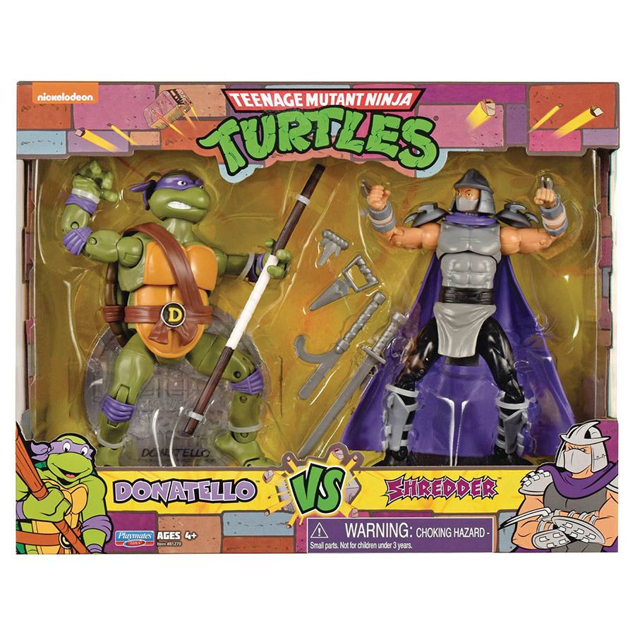 Teenage Mutant Ninja Turtles Classic Donatello vs Shredder 2-Pack Action Figure
