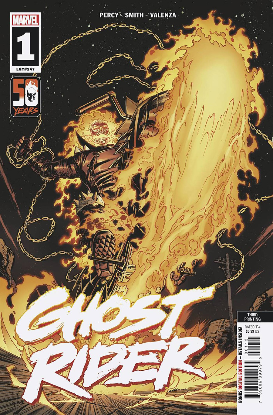 Ghost Rider Vol 9 #1 Cover S 3rd Ptg Cory Smith Variant Cover