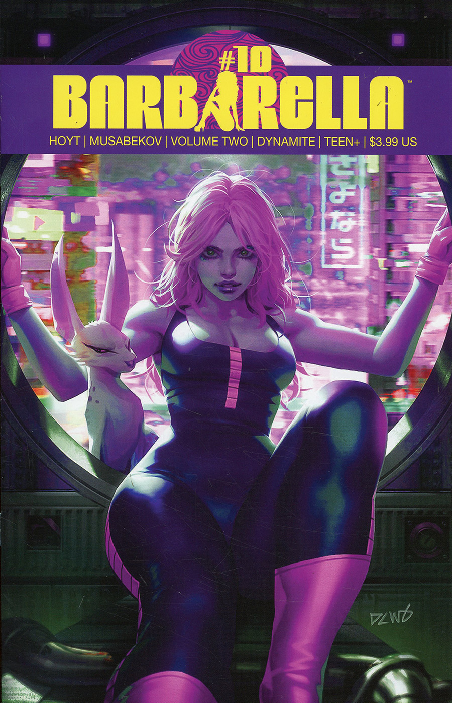 Barbarella Vol 2 #10 Cover N Variant Derrick Chew Ultraviolet Cover