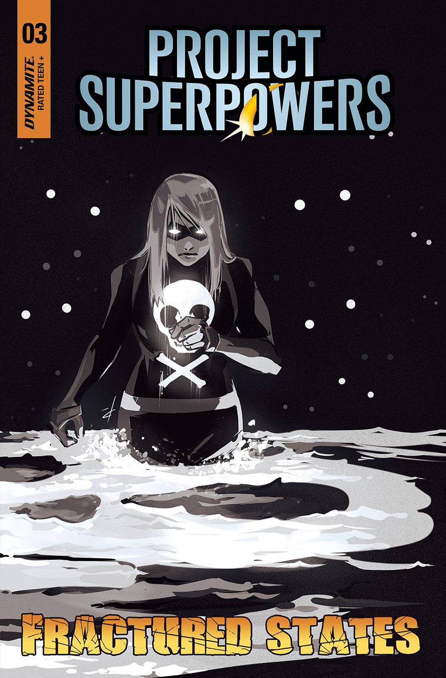 Project Superpowers Fractured States #3 Cover N Incentive Paula Andrade Black & White Cover