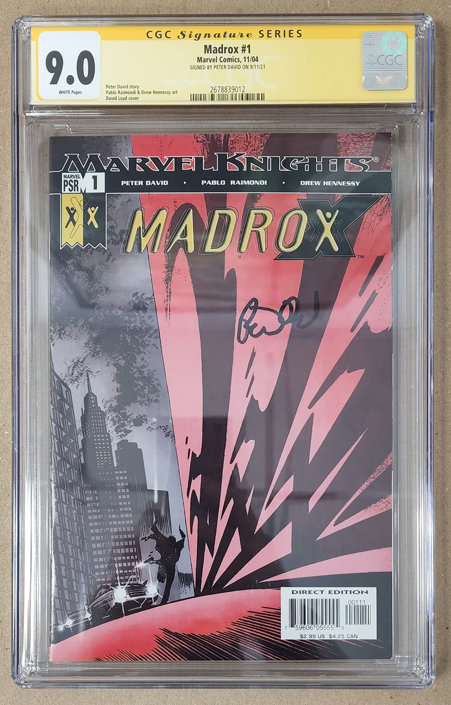 Madrox #1 Cover B Signed By Peter David CGC 9