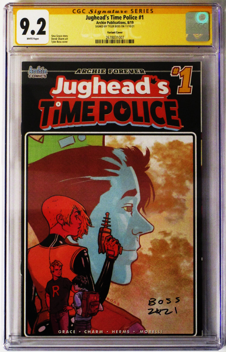Jugheads Time Police Vol 2 #1 Cover F Variant Tyler Boss Cover Signed By Tyler Boss CGC 9.2