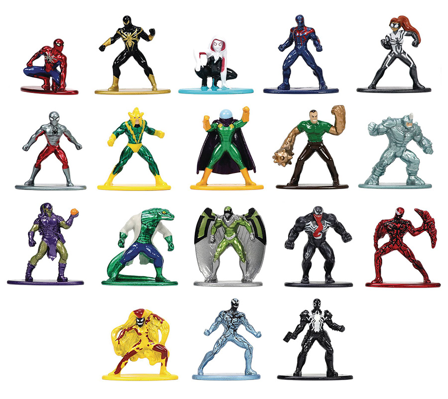 Marvel Spider-Man Nano Metalfigs Wave 7 18-Pack Mini Figure