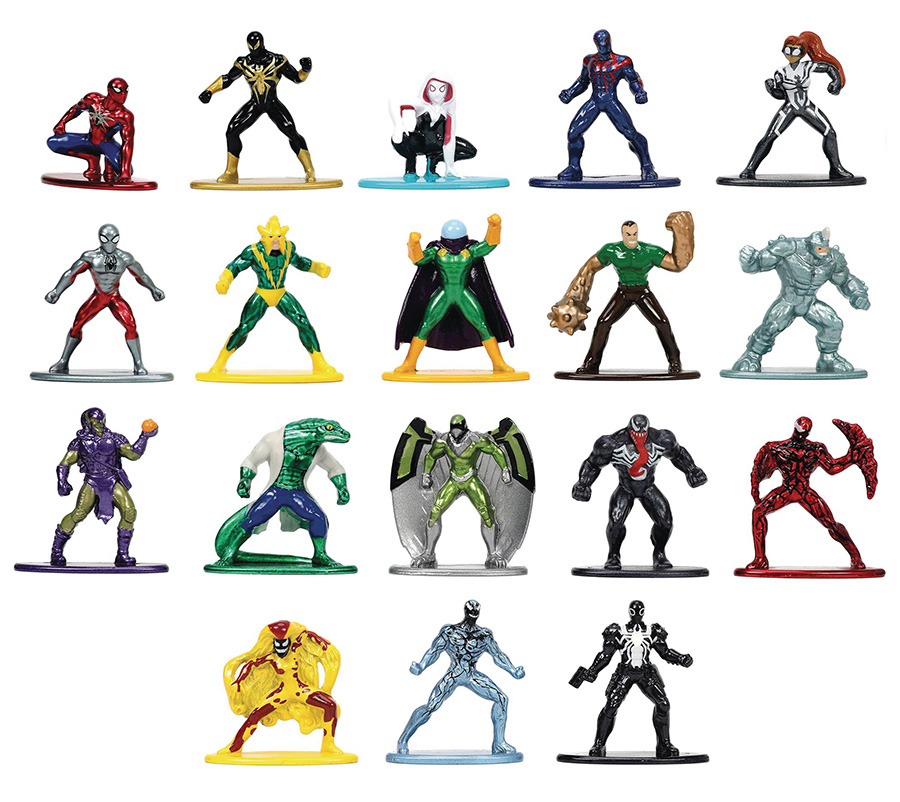 Marvel Spider-Man Nano Metalfigs Wave 7 18-Pack Mini Figure