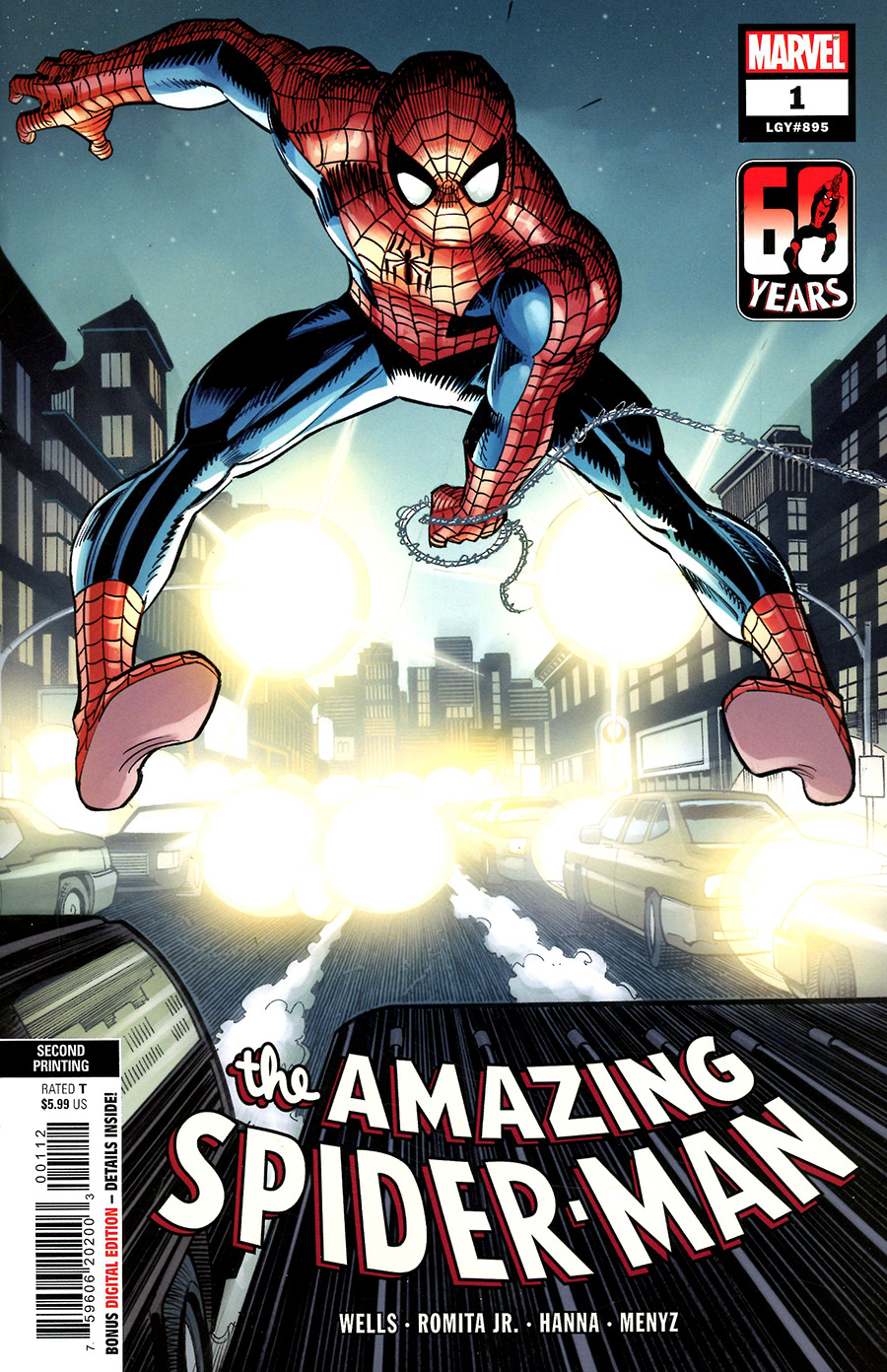 Amazing Spider-Man Vol 6 #1 Cover W 2nd Ptg John Romita Jr Variant Cover
