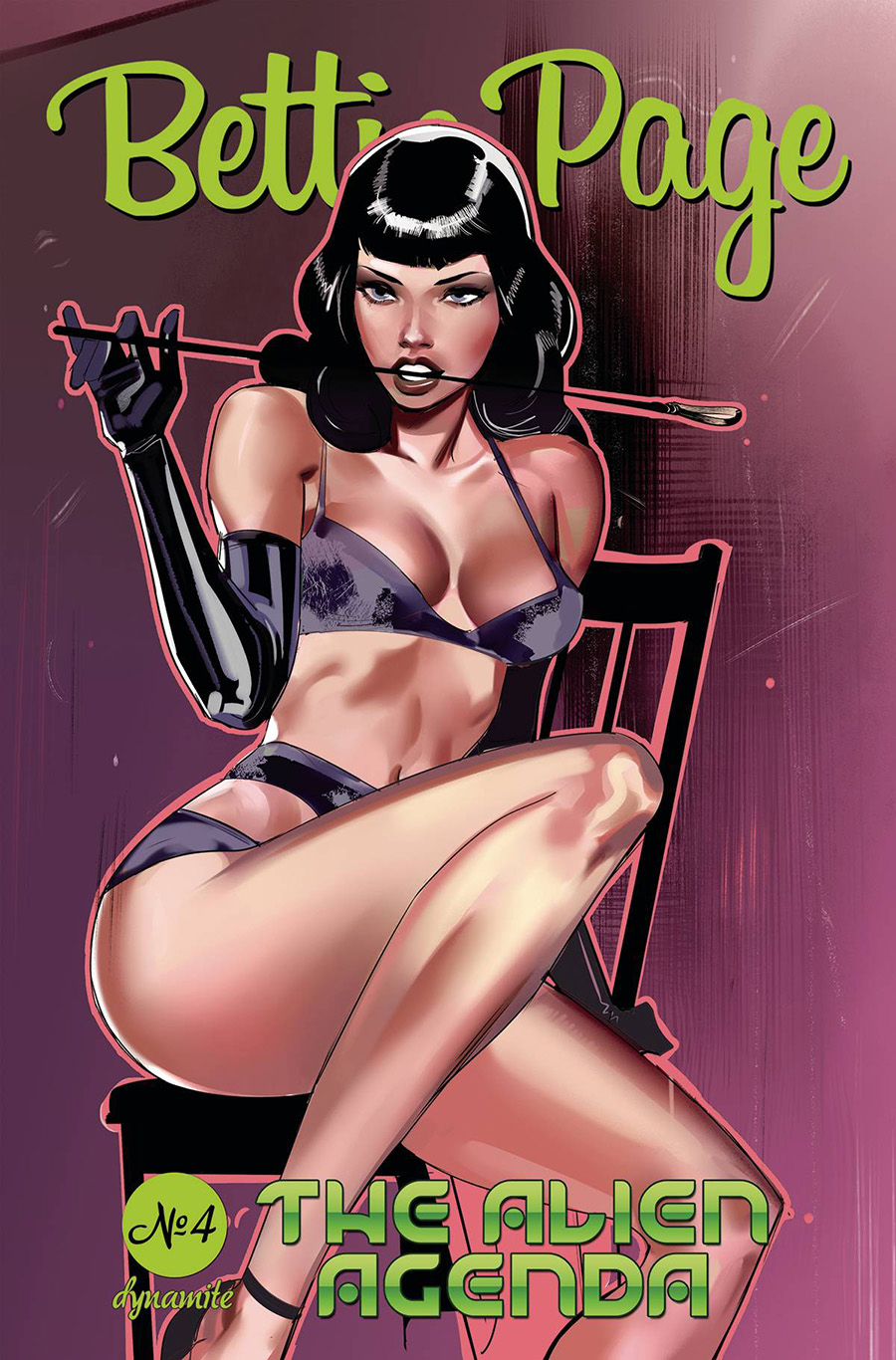 Bettie Page Alien Agenda #4 Cover M Variant Celor Cover
