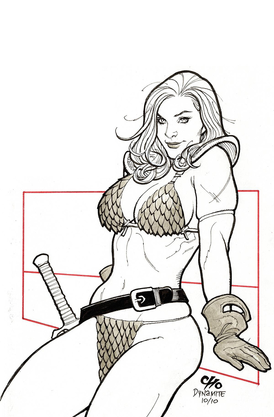 Invincible Red Sonja #9 Cover T Incentive Frank Cho Outrage Virgin Cover