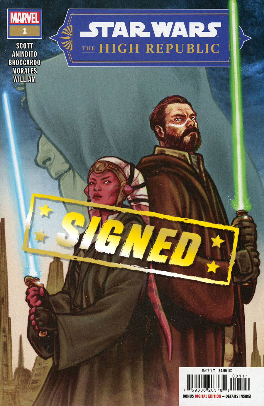 Star Wars The High Republic Vol 2 #1 Cover G Regular Ario Anindito Cover Signed By Ario Anindito