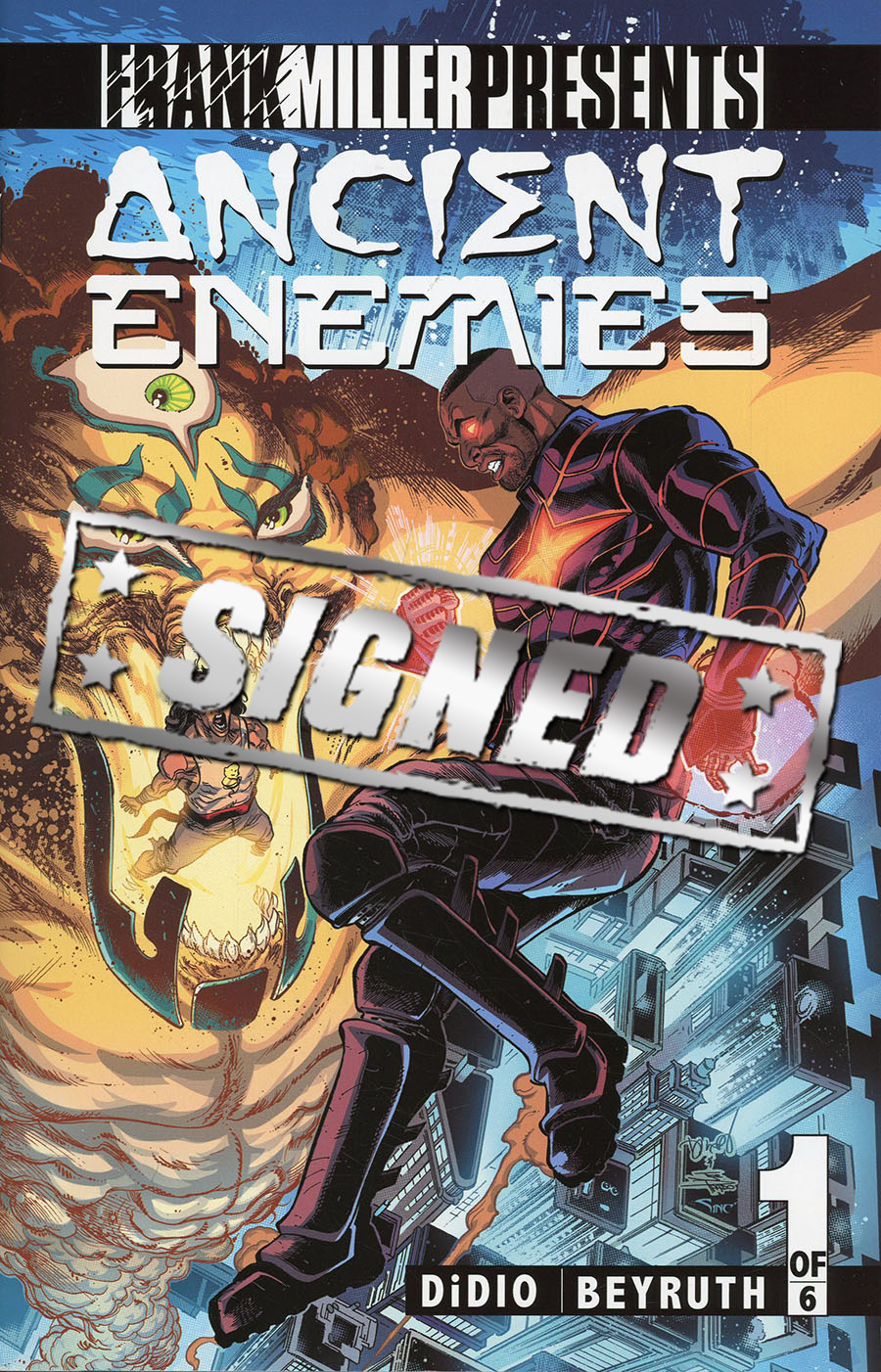 Ancient Enemies #1 Cover C Regular Danilo Beyruth Cover Signed By Dan DiDio